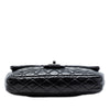 Chanel Quilted Crinkled Patent East West Single Flap Secondhand