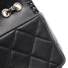 Chanel Quilted Lambskin Whipstitch Single Flap Secondhand