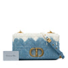 Dior Medium Denim Tie Dye Macrocannage Caro Bag Secondhand