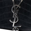 Saint Laurent Small Croc Embossed Leather Monogram Kate Tassel Crossbody Secondhand