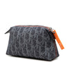Dior Oblique Denim Flight Cosmetic Pouch Secondhand