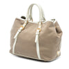 Prada Canvas Canapa Logo Bow Satchel Secondhand