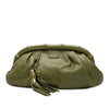 Gucci Calfskin Bamboo Frame Tassel Clutch Secondhand