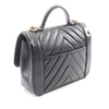 Chanel Quilted Chevron Calfskin Top Handle Flap Secondhand