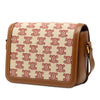 Celine Teen Embroidered Canvas and Calfskin Triomphe Crossbody Secondhand