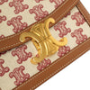 Celine Teen Embroidered Canvas and Calfskin Triomphe Crossbody Secondhand