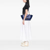 Celine Small Calfskin and Suede Trapeze Satchel Secondhand