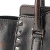 Valentino Small Crinkled Calfskin Rockstud Double Handle Tote Secondhand