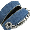 Chanel Denim 19 Round Clutch with Chain Secondhand