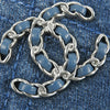 Chanel Denim 19 Round Clutch with Chain Secondhand
