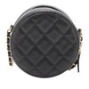 Chanel CC Quilted Caviar Round Clutch With Chain Secondhand