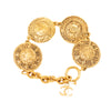 Chanel CC Gold Plated Medallion Link Bracelet Secondhand
