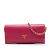 Prada Saffiano Wallet On Chain Secondhand