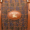 Burberry Logo Printed Canvas Boston Bag Secondhand