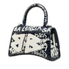 Balenciaga Croc Embossed Calfskin Graffiti Hourglass Top Handle Bag XS Secondhand