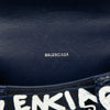 Balenciaga Croc Embossed Calfskin Graffiti Hourglass Top Handle Bag XS Secondhand
