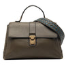 Bottega Veneta Medium Intrecciato Trimmed Nappa Piazza Satchel Secondhand