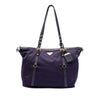 Prada Saffiano Trimmed Tessuto Satchel Secondhand