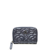 Chanel CC Grained Calfskin Camellia Embossed Zip Coin Purse Secondhand