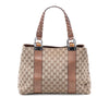 Gucci Medium GG Canvas Bamboo Libeccio Tote Secondhand