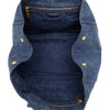 Prada Large Denim Canapa Logo Satchel Secondhand