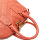 Burberry Small Heritage Grain Check Embossed Orchard Bowling Bag Secondhand