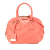 Burberry Small Heritage Grain Check Embossed Orchard Bowling Bag Secondhand