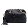 Gucci Pebbled Calfskin Soho Chain Zip Shoulder Bag Secondhand