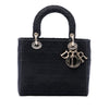 Dior Medium Embroidered Canvas Cannage Lady D Lite Secondhand