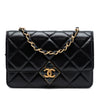 Chanel CC Quilted Lambskin Diamond Lock Wallet on Chain Secondhand
