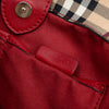 Burberry Small Leather Trimmed Haymarket Check Coated Canvas Canterbury Tote Secondhand