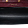 Prada Saffiano and City Calf Bibliotheque Clutch with Chain Secondhand