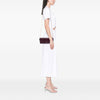 Prada Saffiano and City Calf Bibliotheque Clutch with Chain Secondhand