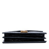 Saint Laurent Shiny Croc Embossed Calfskin Monogram Cassandra Chain Wallet Secondhand