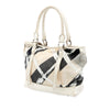 Burberry Supernova Check Painted Canvas Tote Secondhand