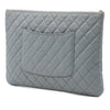 Chanel Large Quilted Caviar O Case Clutch Secondhand