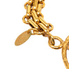 Chanel CC Gold Plated Round Key Ring Bag Charm Secondhand