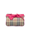 Burberry Haymarket Check Nylon Peyton Bow Tie Crossbody Secondhand