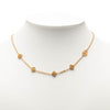 Louis Vuitton Gold Plated Flower Full Necklace Secondhand