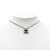 Chanel CC Plated Brass Spike Pendant Necklace Secondhand