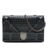Dior Metallic Patent Microcannage Diorama Wallet on Chain Secondhand