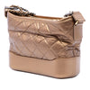 Chanel Small Quilted Metallic Aged Calfskin Gabrielle Hobo Secondhand