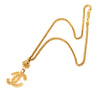 Chanel Gold Plated CC Filigree Ball Pendant Necklace Secondhand