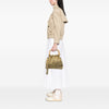 Miu Miu Laser Cut Suede Bamboo Top Handle Bag Secondhand