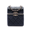 Chanel Small Quilted Lambskin Box With Chain Secondhand