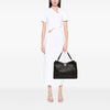 Ferragamo Gancini Embossed Calfskin Trifolio Tote Secondhand