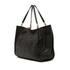 Ferragamo Gancini Embossed Calfskin Trifolio Tote Secondhand