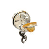 Chanel Silver Clover CC Drop Clip on Earrings Secondhand