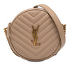 Saint Laurent Grain De Poudre Chevron Round Vinyle Camera Bag Secondhand