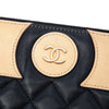 Chanel CC Bicolor Quilted Lambskin Clutch Secondhand
